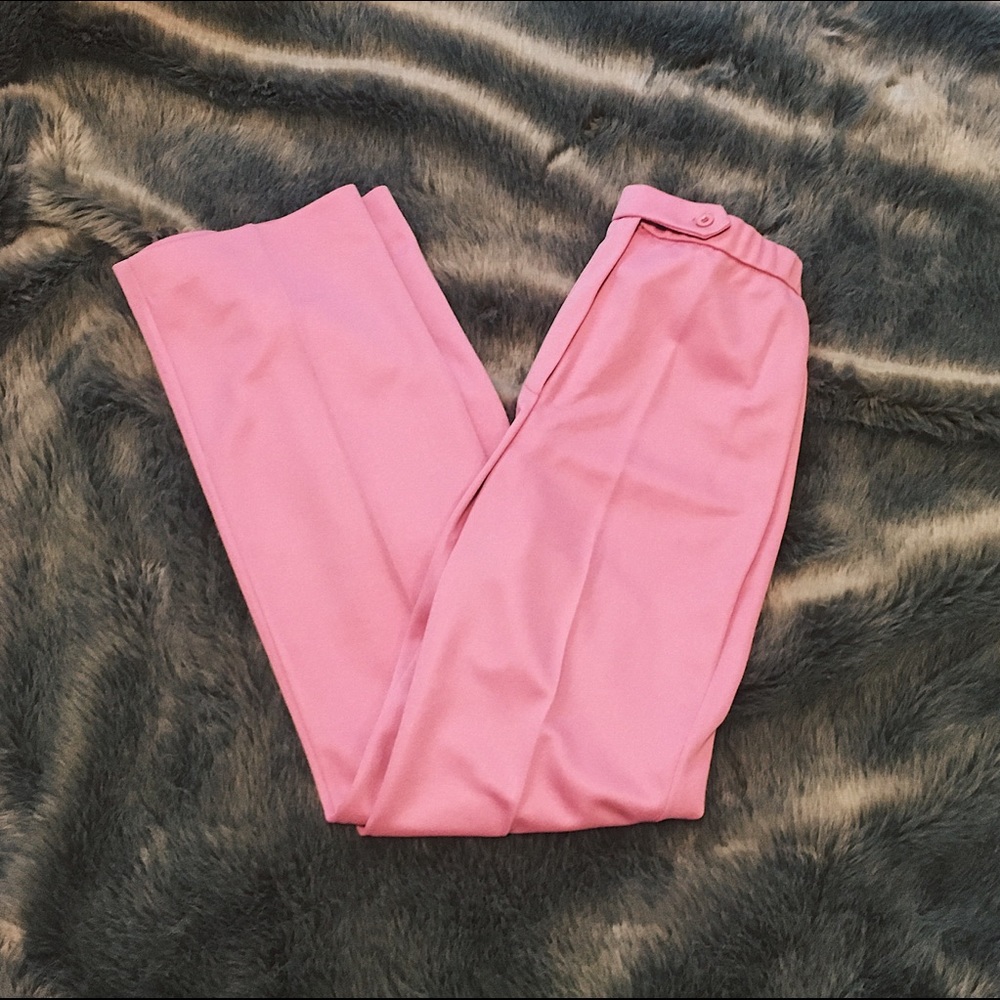 SOLD Bubblegum Pink High Waisted Vintage Trousers